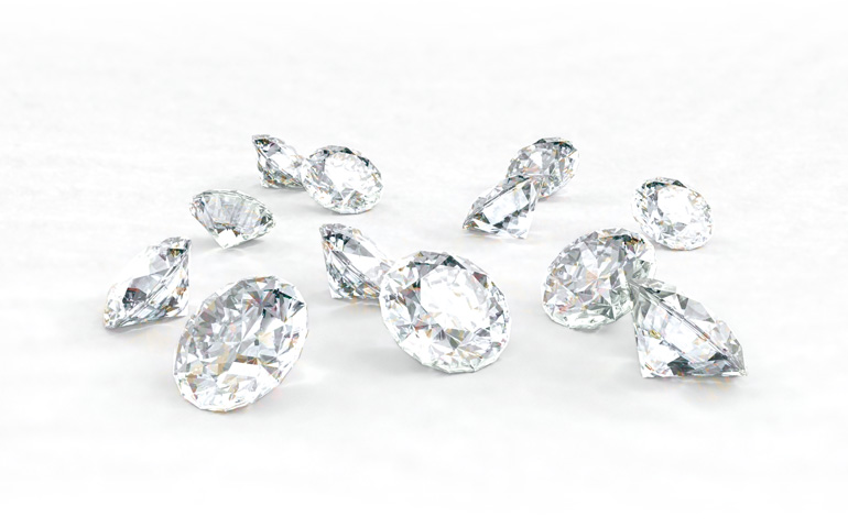 輝くメレダイヤモンド