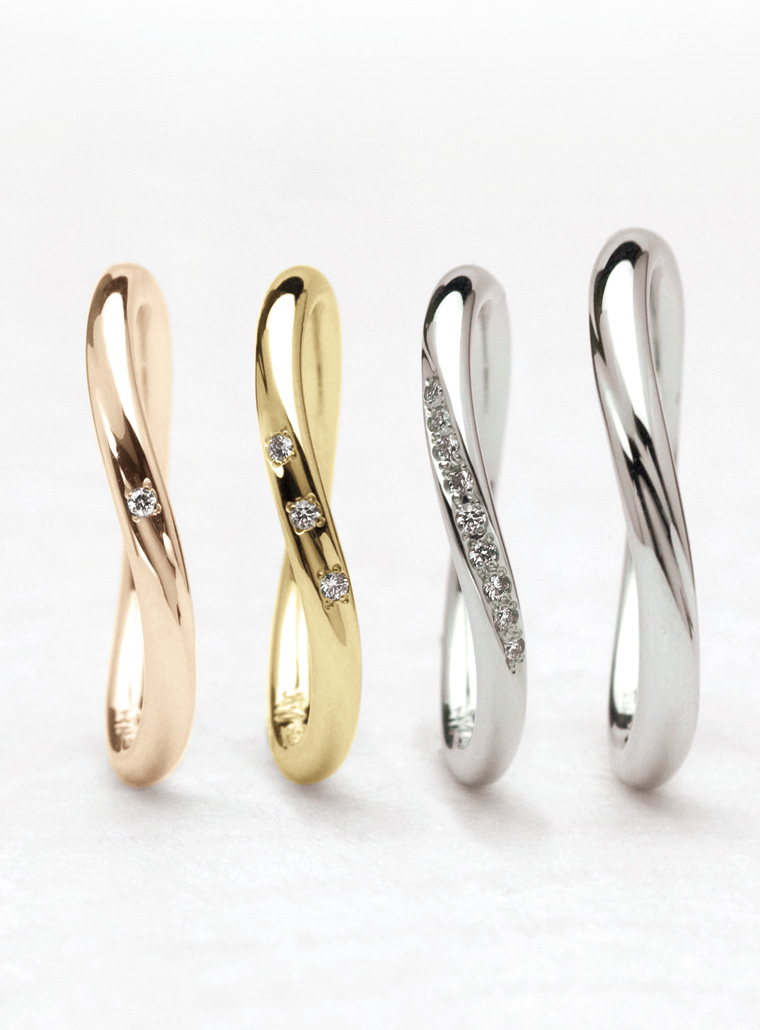 結婚指輪　十二単